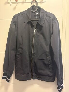 Converse Black Zip-Up Workwear Jacket